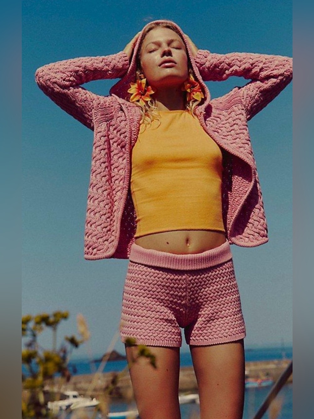 Free people Laguna Love Knit Sweater Set